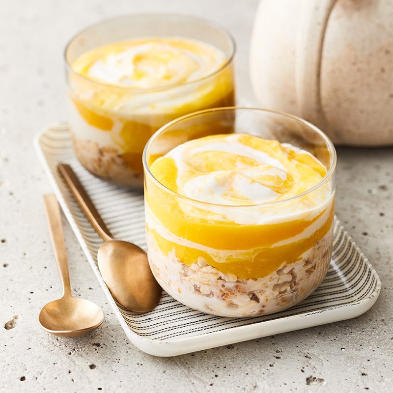 Overnight-Oats mit Kokos und Mango