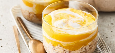 Overnight-Oats mit Kokos und Mango