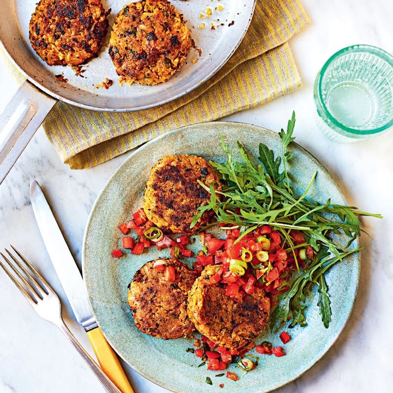 Photo de Galettes au chou-fleur et à la courge épicées prise par WW