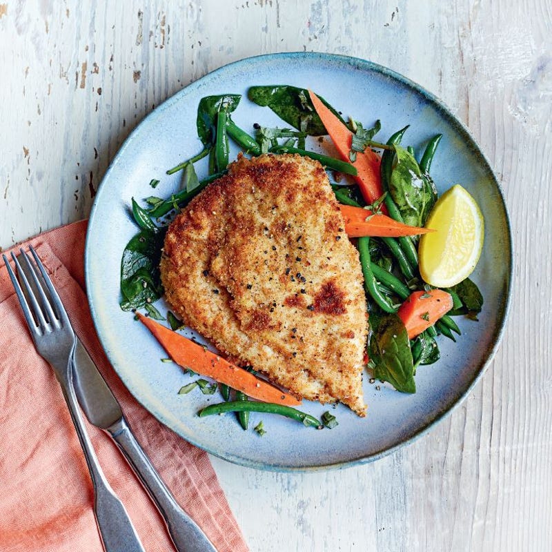 Photo de Escalopes de poulet croustillantes aux légumes prise par WW