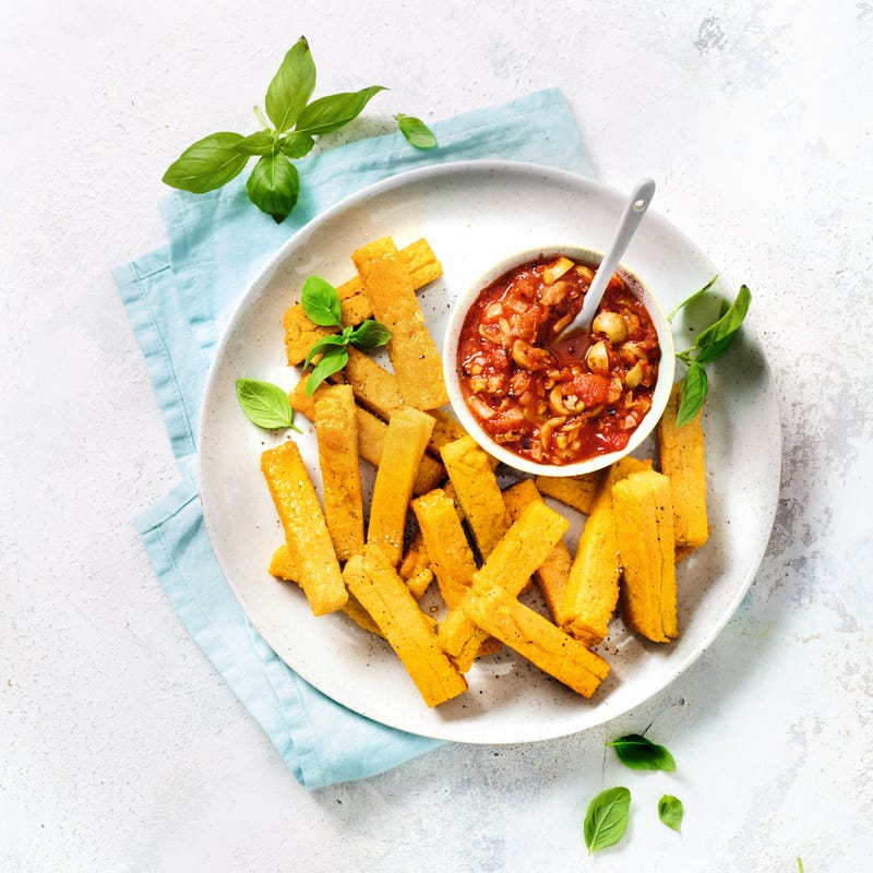 Photo de Frites de polenta et sauce aux olives vertes prise par WW