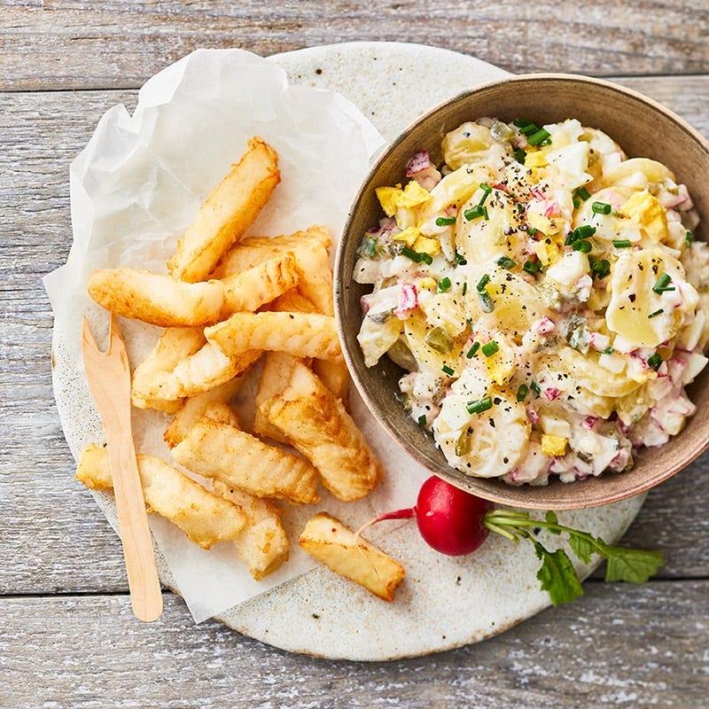 Kabeljaufilet mit Kartoffel-Radieschen-Salat