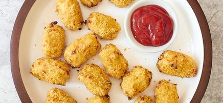 Air-fryer cauliflower tots