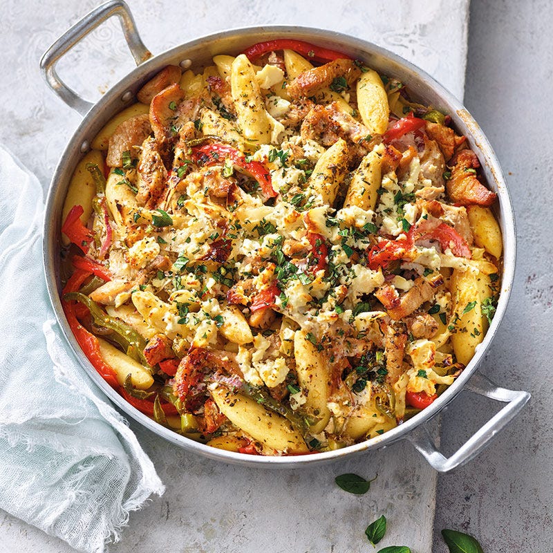 Gyros-Schupfnudel-Auflauf