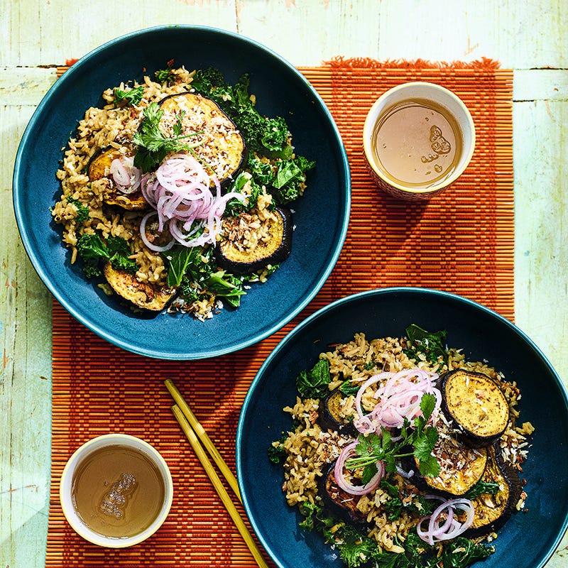 ViktVäktarna - Rostad aubergine med kokosris