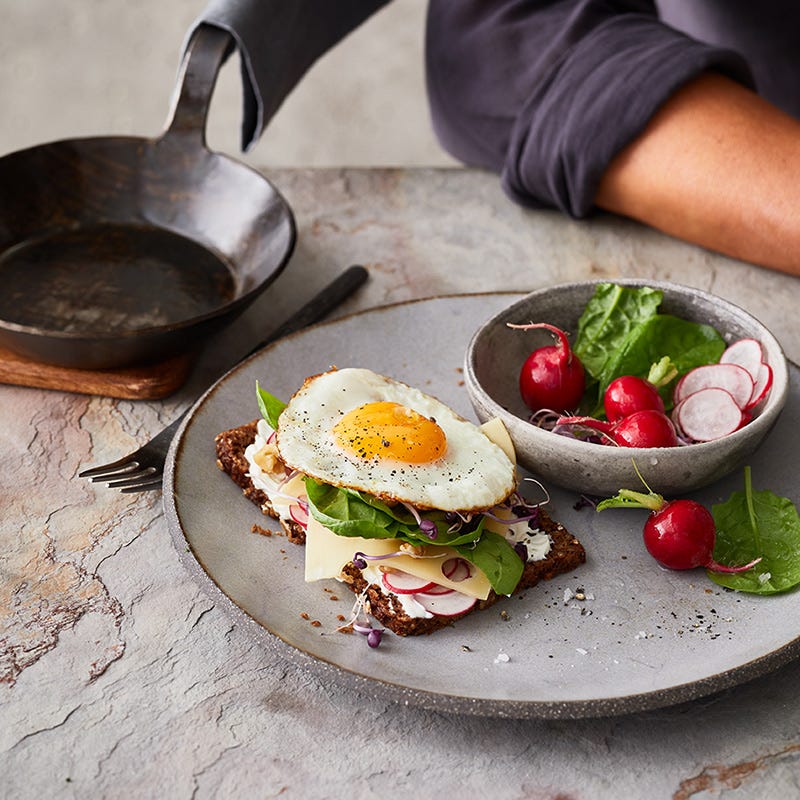 Spiegelei-Käse-Schnitte