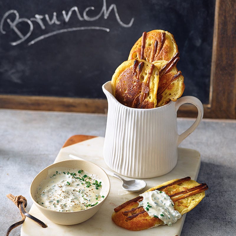 Salzige Pfannkuchen-Dippers