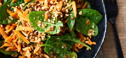 Karotten-Linsen-Salat