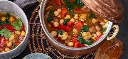 Spinat-Kichererbsen-Curry