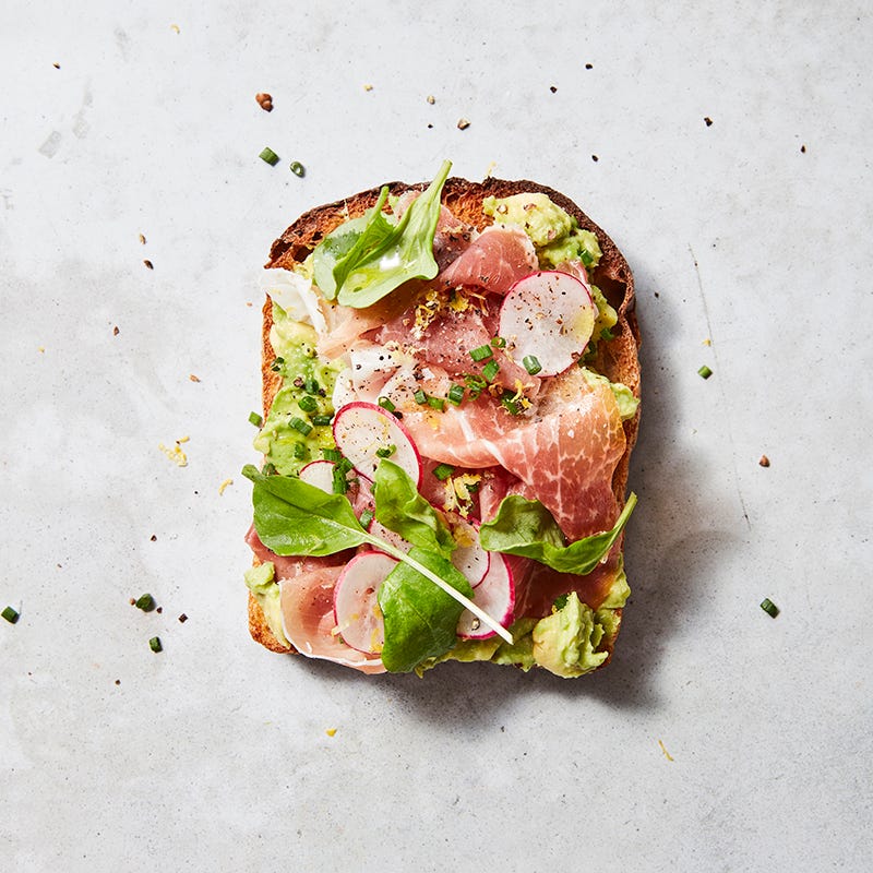 ViktVäktarna - Rostad bröd med avokado och prosciutto