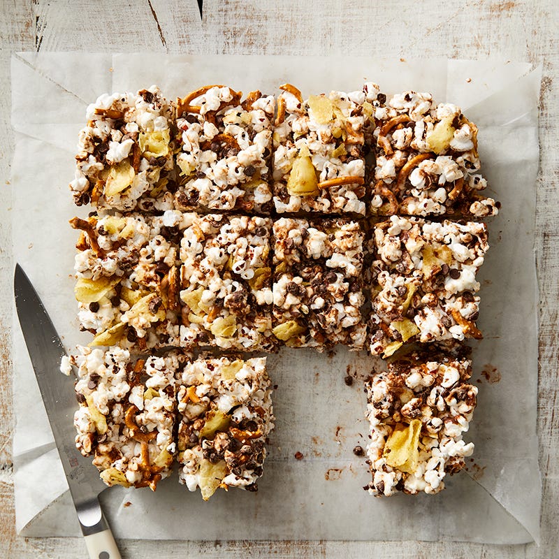 Popcorn Crunch Treat Bars