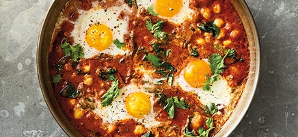 Tikka masala baked eggs