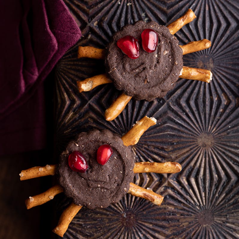 Schokoladen-Spinnen-Cookies