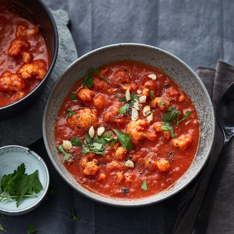 Tomaten-Blumenkohl-Suppe