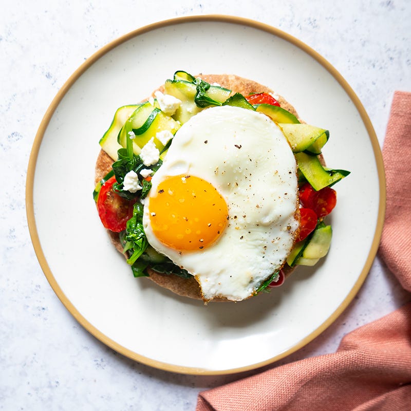 Photo of Veggie-Loaded Breakfast Flatbread by WW