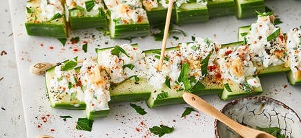 Gurken-Baumnuss-Bites / Gurken-Walnuss-Bites