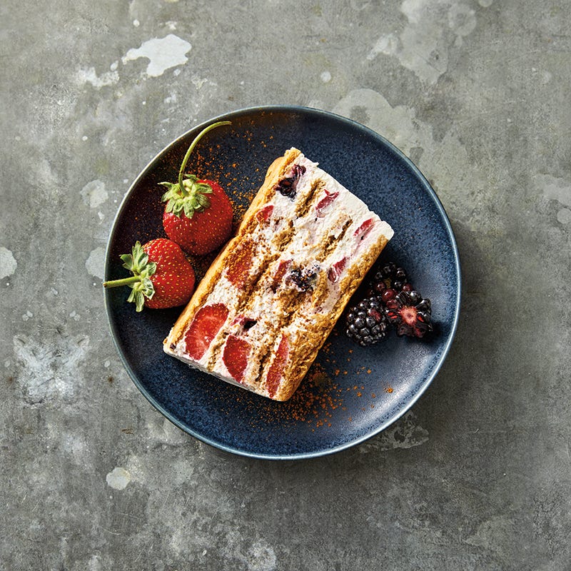 Strawberry & Blackberry Icebox Cake
