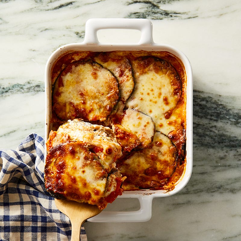 Baked Eggplant with Three Cheeses