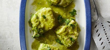 Cod Braised in Salsa Verde