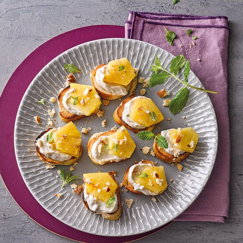 Süße Brezelbruschetta