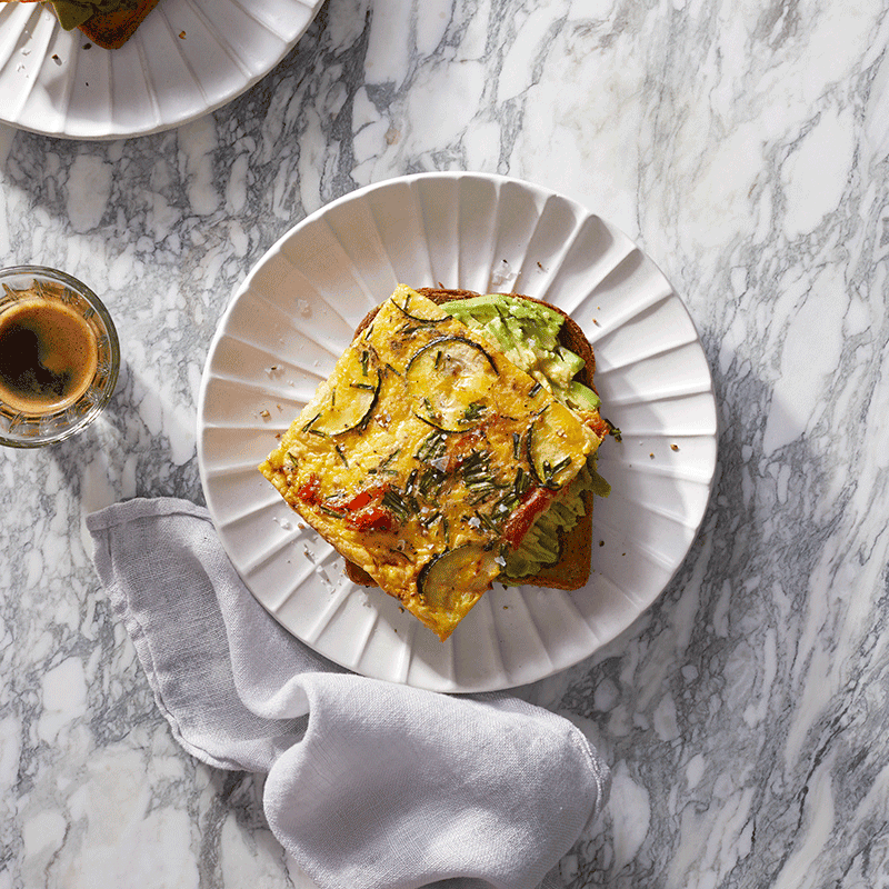 Frittata avocado toast