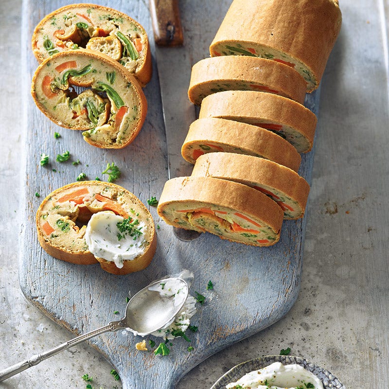 Herzhafter Gemüse-Ofen-Pfannkuchen