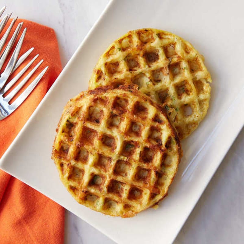 Photo of Scallion-Cheddar Hash Brown Waffles by WW