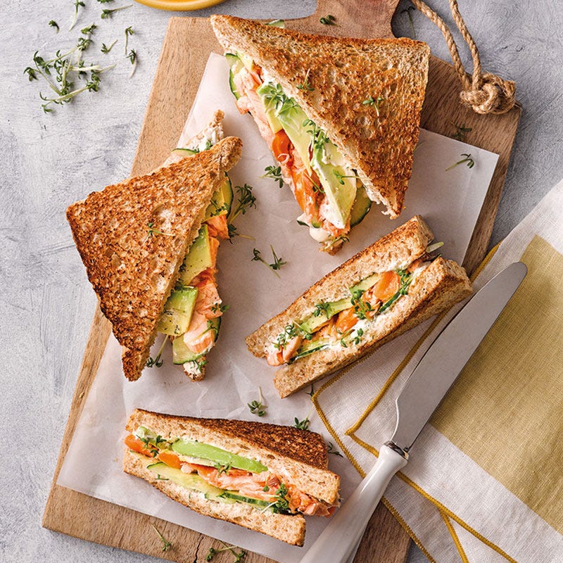 Lachs-Avocado-Sandwich