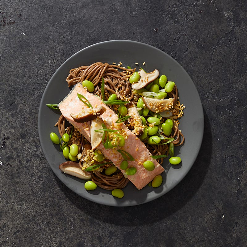 ViktVäktarna - Sojapocherad lax med sobanudlar