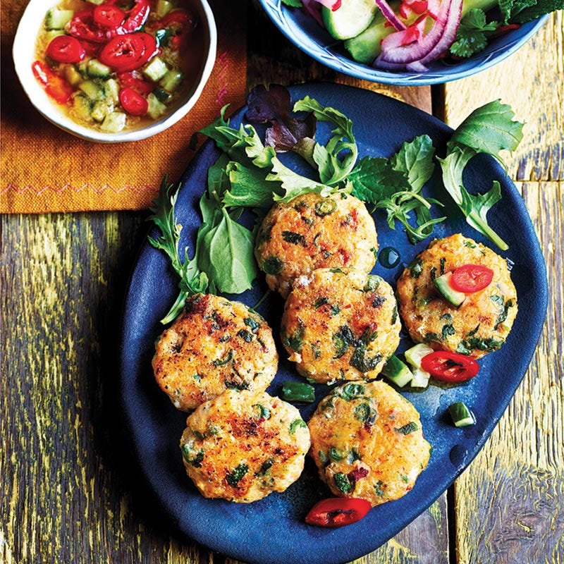 Thailändische Fischfrikadellen