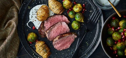 Rinderfilet mit orientalischem Rosenkohl