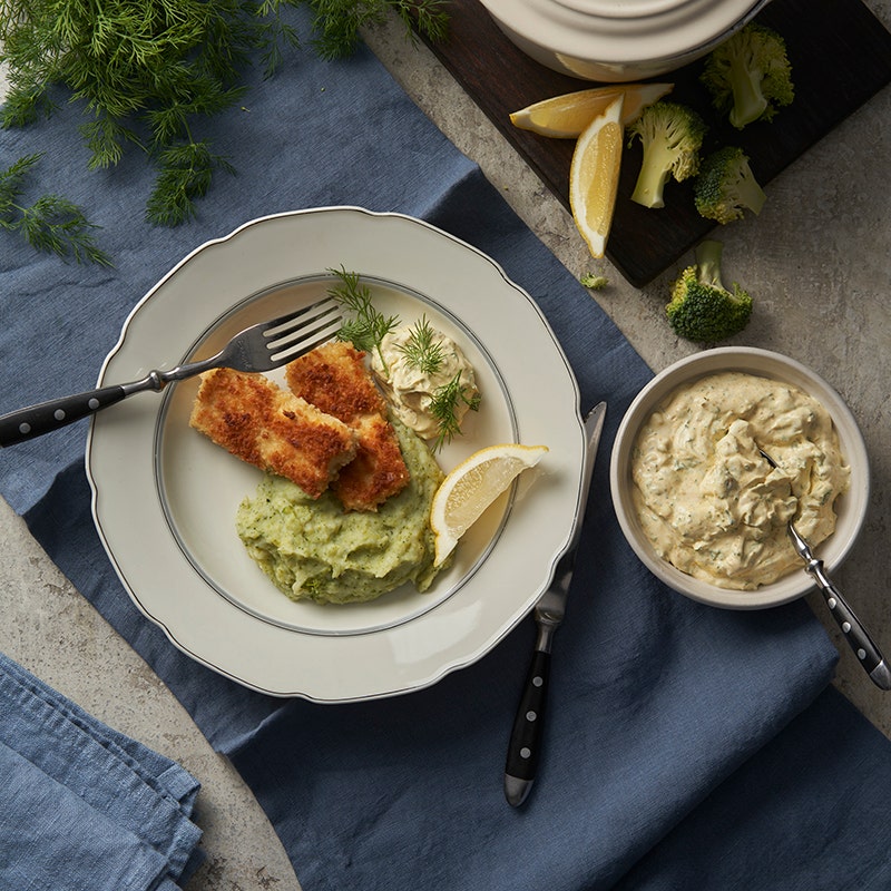 ViktVäktarna - Tofupinnar med broccolipuré och remoulade