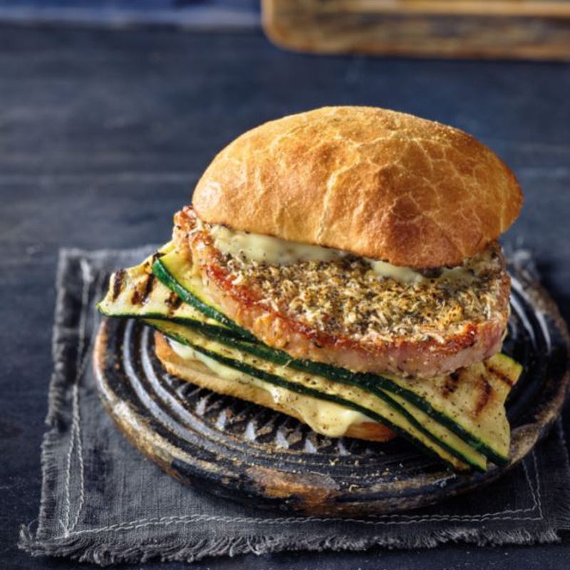 Foto van Schnitzelburger met Parmezaanse kaas door WW