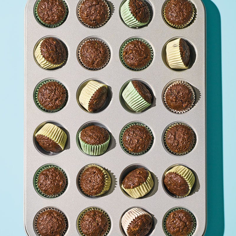Kleine Schoko-Zucchini-Muffins