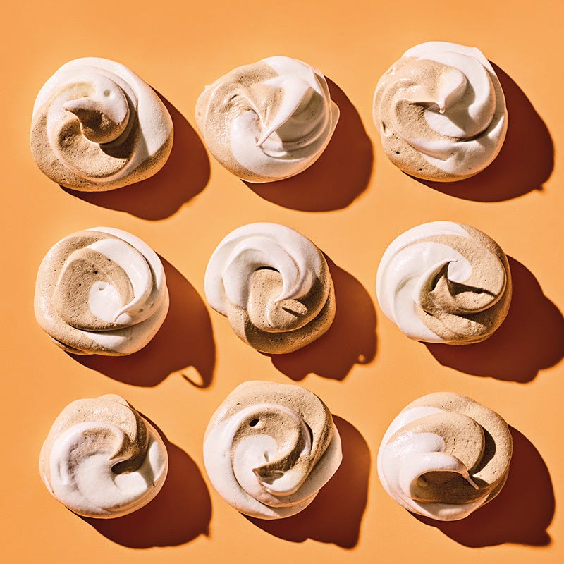 Baiser mit Kakaoswirl