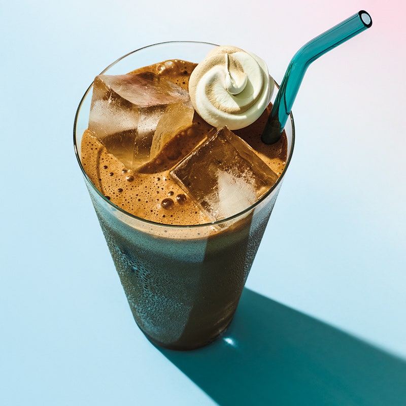 Himbeer-Mokka-Latte
