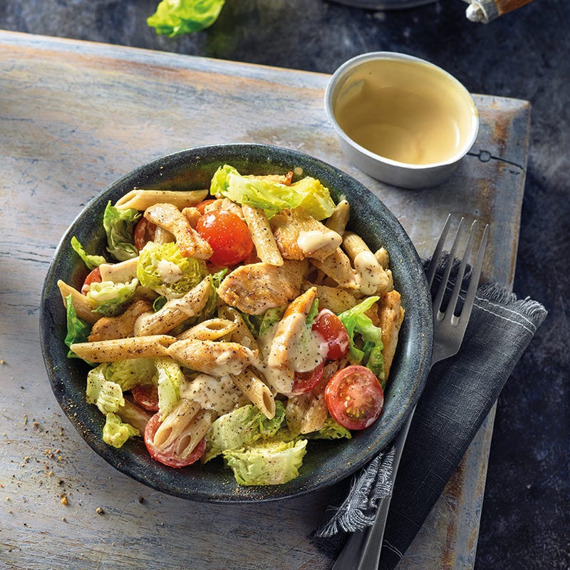 Foto van Caesarsalade met penne door WW