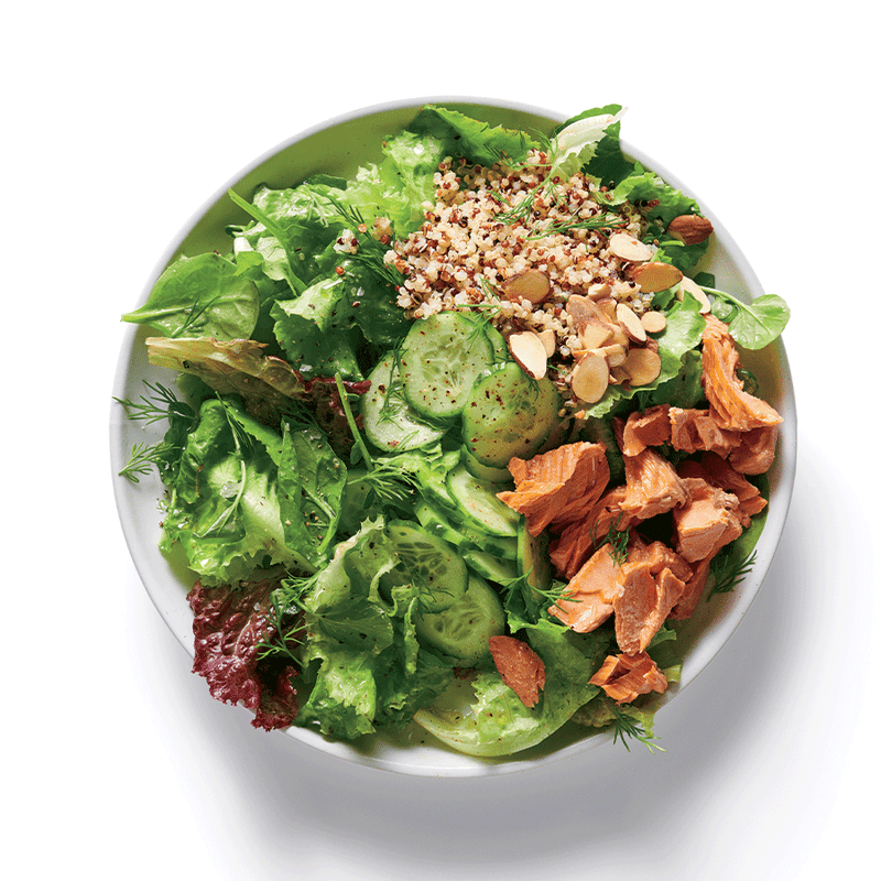 Salmon and quinoa salad
