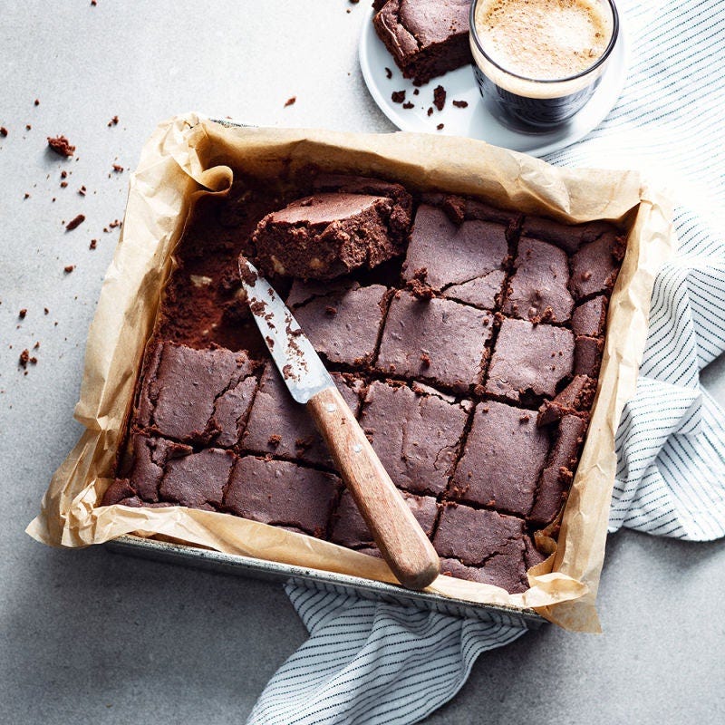 Brownies aux haricots rouges et aux noix