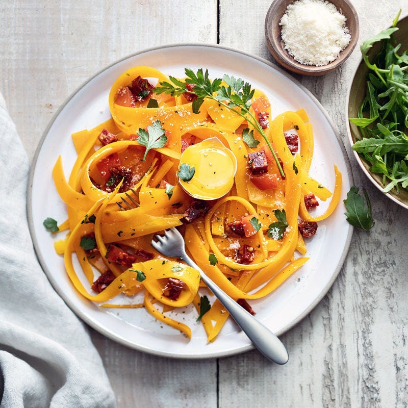 Carbo'rosso de courge au chorizo