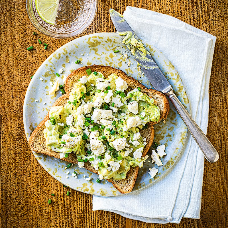 ViktVäktarna - Macka med avokado, salladsost och lime