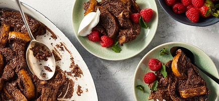 Rich Chocolate Bread Pudding