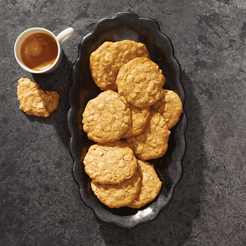 Flourless tahini oatmeal biscuits
