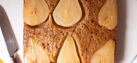 Spiced Pear Upside-Down Cake