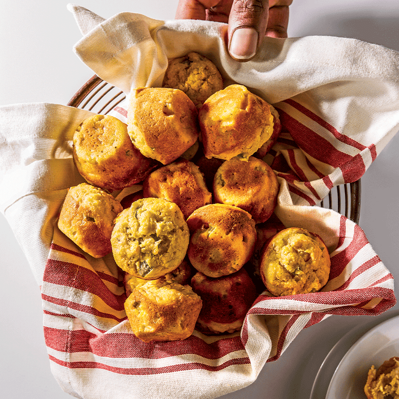 Mini cornbread muffins