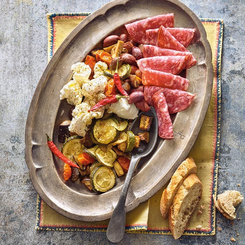 Scharfe Antipasti aus dem Ofen