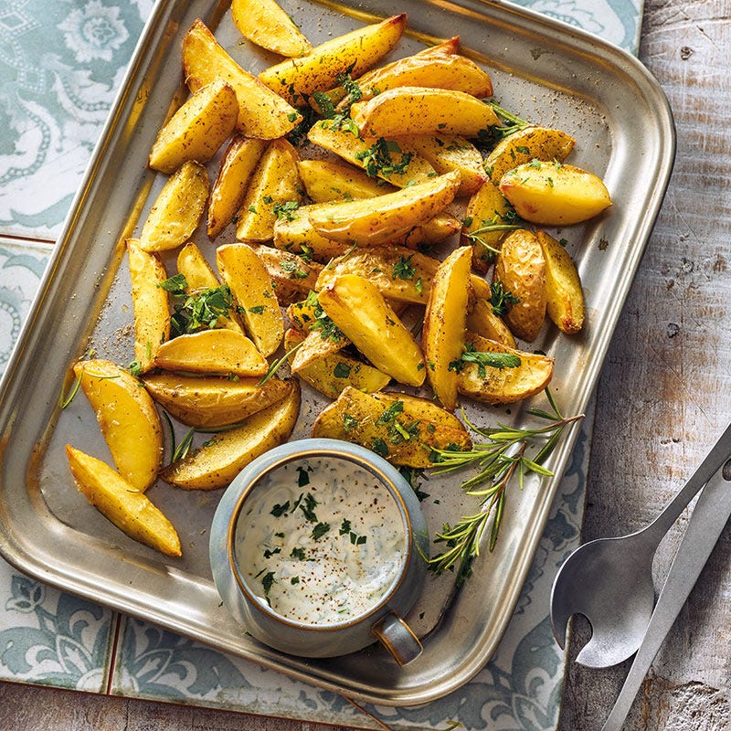 Rosmarin-Knoblauch-Kartoffelecken