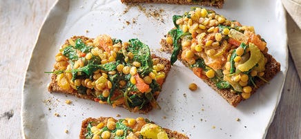 Linsen-Bruschetta