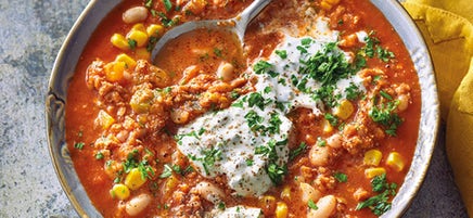 Chili de légumes au maïs