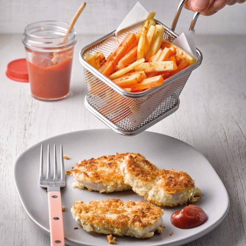 Foto van Minischnitzels met groentefriet door WW